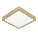 Eglo Fueva 5 LED opbouwarmatuur 210x210mm geel-koper geborst. 2000lm 3000K