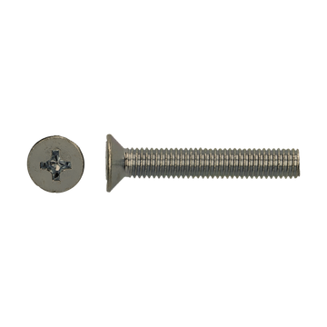 Metaalschroef m/verzonken kop inox M3x25mm (10st)