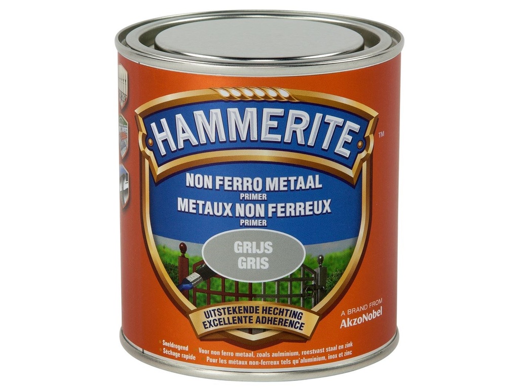 HAMMERITE PRIMER NON-FERRO METALEN GRIJS 0,5L