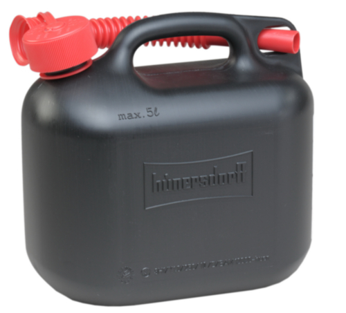 Hünersdorff jerrycan zwart voor brandstof 5L