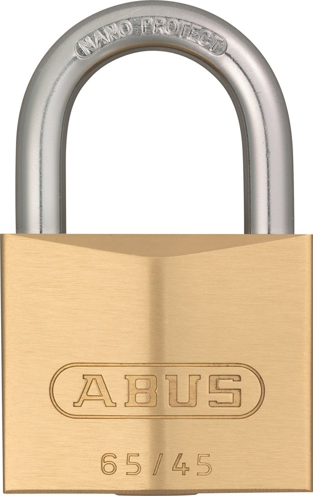Abus 65/45 hangslot messing