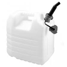 EDA jerrycan met schenktuit wit 5L