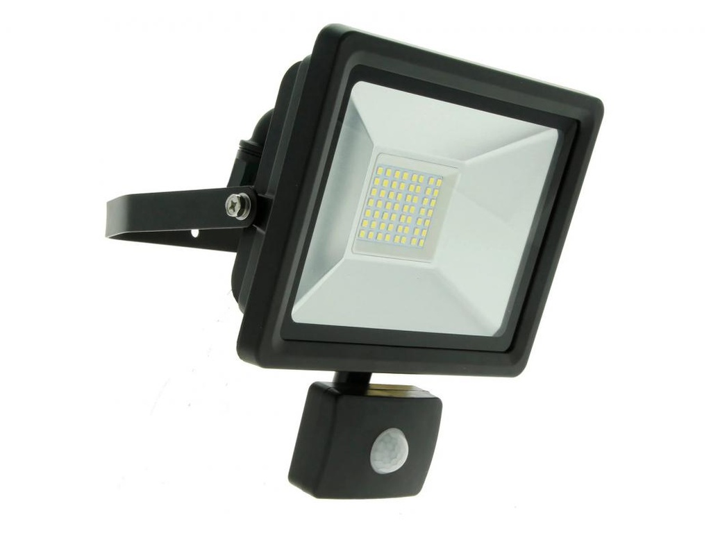 Prolight LED straler met sensor 30W easy connect zwart