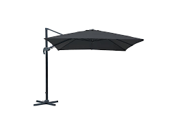 Parasol Tahiti grijs 3x3M