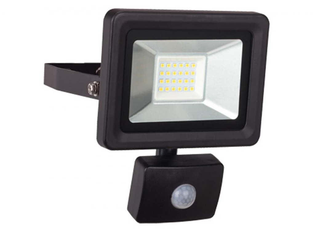 Medelon LED straler met sensor - zw - 20W 1600lm