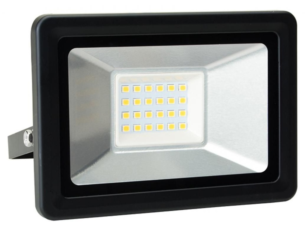 LED WANDSTRALER ZWART 20W 1600LM