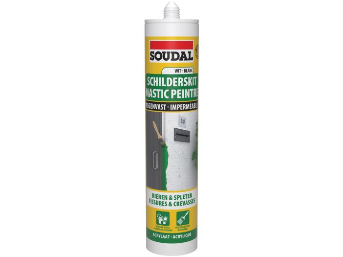 Soudal schilderskit regenvast wit - 290ml