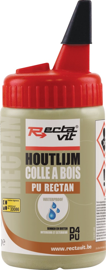 Rectavit houtlijm polyurethaan waterproof 750gr