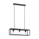 Eglo Blackcrow hanglamp 3x E27 zwart