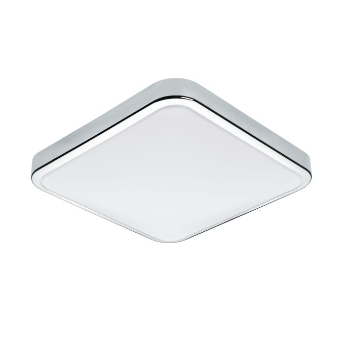 Eglo Manilva 1 LED opbouwarmatuur 290x290mm wit/chroom 550lm 3000K