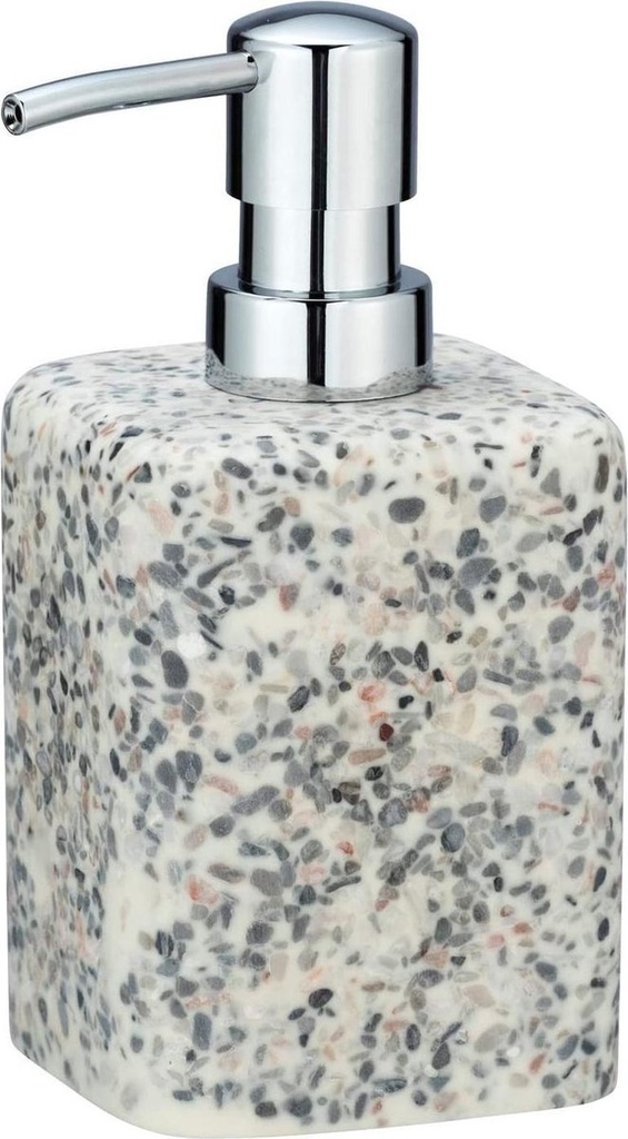 Wenko Terrazzo zeepdispenser polyresin grijs