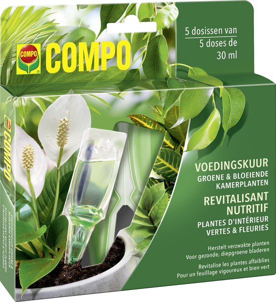 Compo herstelkeur voor kamerplanten 5x 30ml