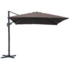 Parasol luxe Volterra zwart 3x4M