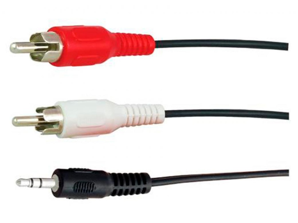 Profile audio kabel mini Jack > 2 RCA M 1.5m