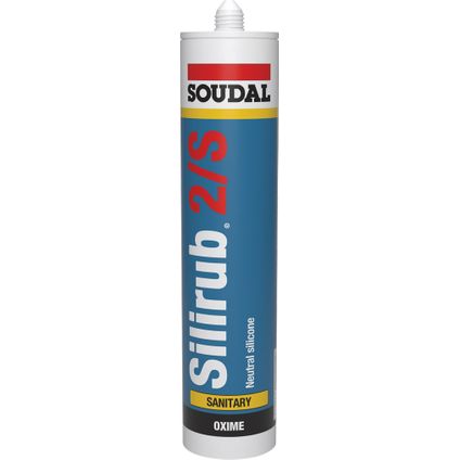 Soudal silirub 2S neutrale silicone transparant-grijs - 300ml