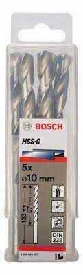 BOSCH - 5X METAALBOOR HSS-G DIN338 10