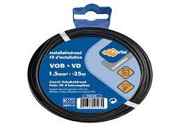 Profile VOB kabel 1.5mm² zwart 25m