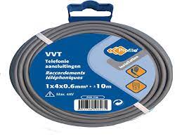 Profile VVT telefoonkabel 1x4x0.6mm² grijs 25m