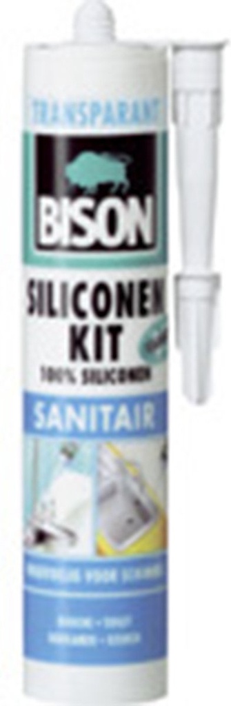 Bison siliconenkit koker 300ml san. transp.