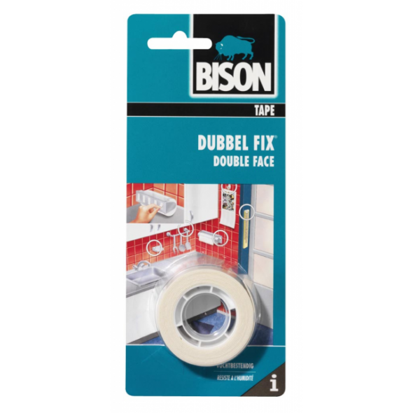 Bison dubbel-fix tape 19mm x 1.5m