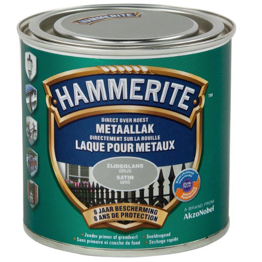 [28228] Hammerite satijnglanslak grijs 250ml