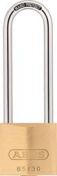 [34394] Abus 65/30 hangslot hoge beugel messing