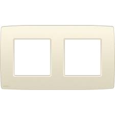 [38522] Niko afdekplaat 2V horizontaal Original Cream