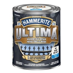 [83020] Hammerite Ultima metaallak zijdeglans wit RAL9016 - 750ml