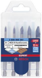 [84607] Bosch - 5-d borenset hex-9 hardceramic 4/5/6/8/10