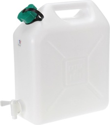 [41064] EDA jerrycan + kraan wit 10L