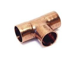 [13031] 5 t-stuk 90' FFF rood koper 15mm