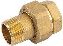 [13671] 3-delige koppeling messing 3/4Mx22