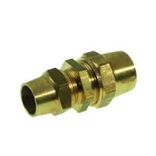 [13815] Gas-klemkoppeling recht messing 22x15mm