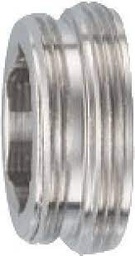 [14091] 1 verloopstuk M22xM24 verchroomd