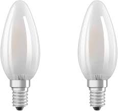 [83443] Osram LED lichtbron kaars wit E14 4W 470lm 2700K (2st)