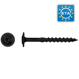 [85340] Flenskophoutschroef PFS T40 zwart 8.0x100mm (6st)