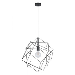 [85554] Eglo Straiton hanglamp 1x E27 zwart