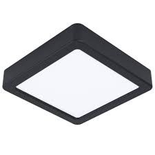 [89982] Eglo Fueva 5 opbouwarmatuur 160x160mm zwart dimbaar 1350lm 3000K