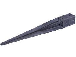 [95811] Grondpiketten 90x90x750mm - pet recycled zwart