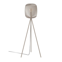 [96869] Eglo Romazinna staanlamp 1xE staal/zandkleur