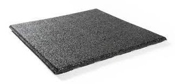 [62662] Rubber tegel 50x50x2,5cm zwart