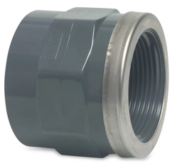 [04368] Druk PVC puntstuk 63mm x 2 F m/verstevigingsring