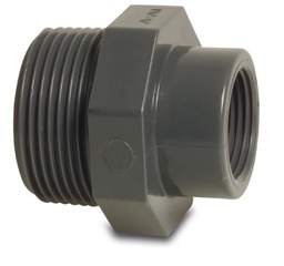[04394] Druk PVC verloopstuk 1/2 x 3/4 MF