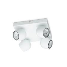 [69077] Prolight Bola opbouwspot 4x GU10 wit