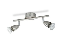 [70298] LED 2L SPOT GU10 2X3W 250LM NIKKEL