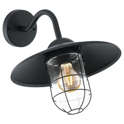 [71054] Eglo Melgoa buiten wandlamp 1x E27 zwart