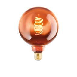 [74187] Eglo LED bol m/spiraal copper G125 E27 4W 50lm 2000K