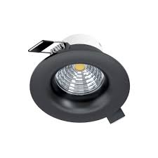 [74446] Eglo Saliceto LED inbouwspot zwart 88mm 380lm