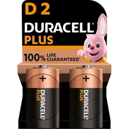 [74963] Duracell alkaline batterij plus LR20/D (2st)
