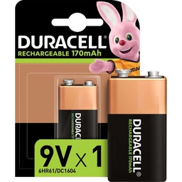 [76966] Duracell oplaadbare batterij HR22/9V